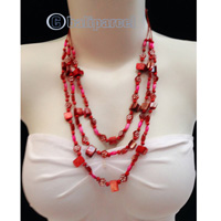 Necklaces Handmade From Bead With Shell And Stone