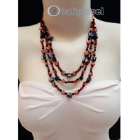 Necklaces Handmade From Bead With Shell And Stone
