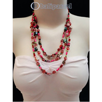 Necklaces Handmade From Bead With Shell And Stone