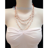 Necklaces Handmade From Bead With Shell And Stone