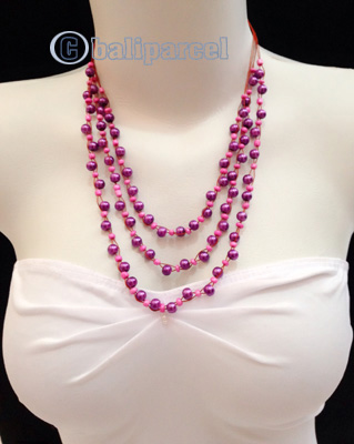 Necklaces Handmade From Bead With Shell And Stone