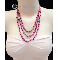 Necklaces Handmade From Bead With Shell And Stone