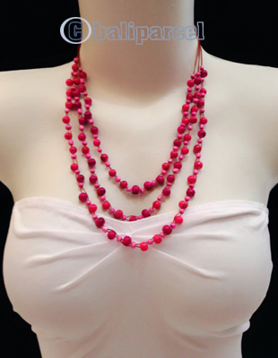 Necklaces Handmade From Bead With Shell And Stone