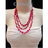 Necklaces Handmade From Bead With Shell And Stone