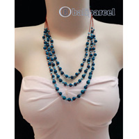 Necklaces Handmade From Bead With Shell And Stone
