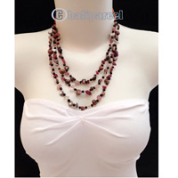 Necklaces Handmade From Bead With Shell And Stone
