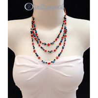 Necklaces Handmade From Bead With Shell And Stone