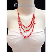 Necklaces Handmade From Bead With Shell And Stone