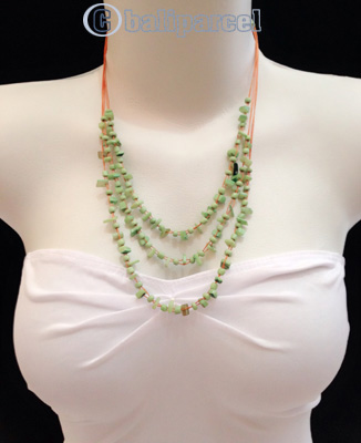 Necklaces Handmade From Bead With Shell And Stone