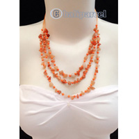 Necklaces Handmade From Bead With Shell And Stone