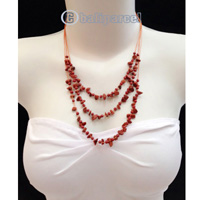 Necklaces Handmade From Bead With Shell And Stone