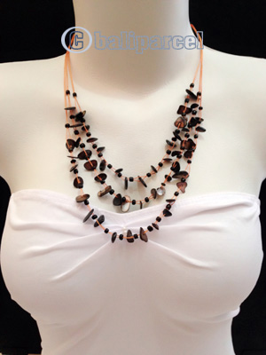 Necklaces Handmade From Bead With Shell And Stone