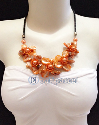 Necklaces Handmade From Shell Flower