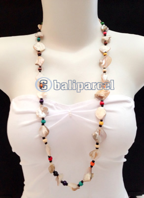 Necklaces Handmade From Bead With Shell