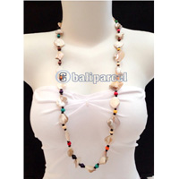 Necklaces Handmade From Bead With Shell