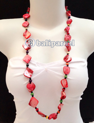 Necklaces Handmade From Bead With Shell