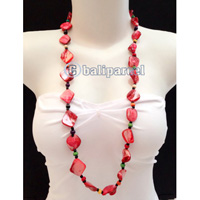 Necklaces Handmade From Bead With Shell