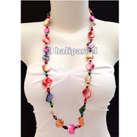 Necklaces Handmade From Bead With Shell