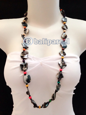 Necklaces Handmade From Bead With Shell
