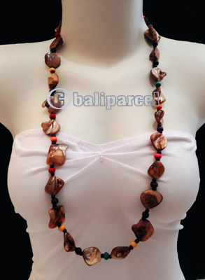 Necklaces Handmade From Bead With Shell