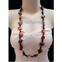 Necklaces Handmade From Bead With Shell