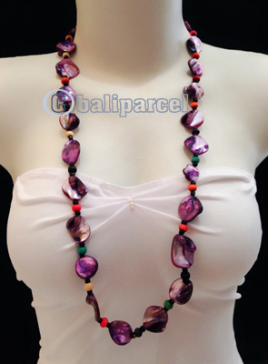 Necklaces Handmade From Bead With Shell