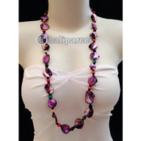 Necklaces Handmade From Bead With Shell