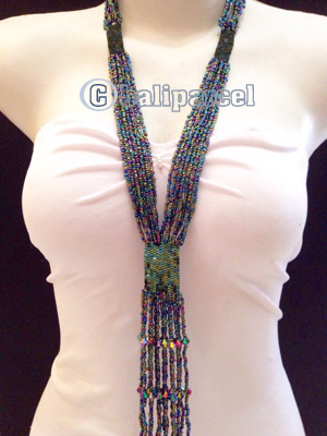 Necklaces Handmade From Bead Multi Strings