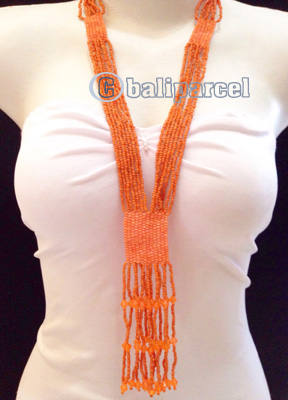 Necklaces Handmade From Bead Multi Strings