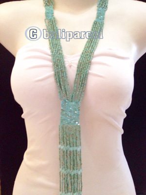 Necklaces Handmade From Bead Multi Strings