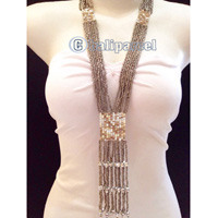 Necklaces Handmade From Bead Multi Strings