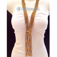 Necklaces Handmade From Bead Multi Strings