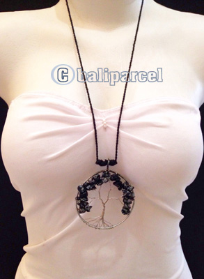 Necklaces Handmade From Stone Tree