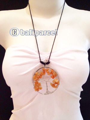 Necklaces Handmade From Stone Tree