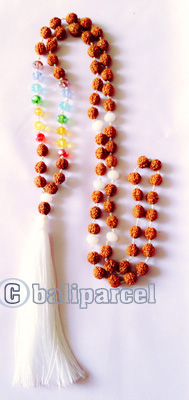 Necklaces Tassel Rudraksha With Crystal