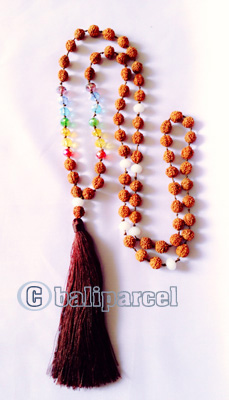 Necklaces Tassel Rudraksha With Crystal