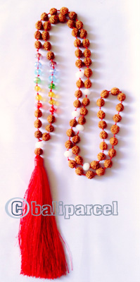 Necklaces Tassel Rudraksha With Crystal