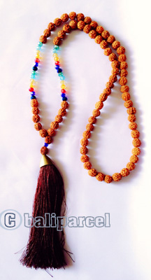 Necklaces Tassel Rudraksha With Crystal