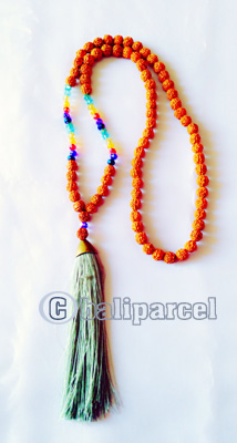 Necklaces Tassel Rudraksha With Crystal