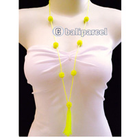 Necklaces Tassel Bead With Pompom