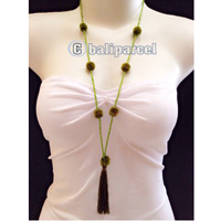 Necklaces Tassel Bead With Pompom