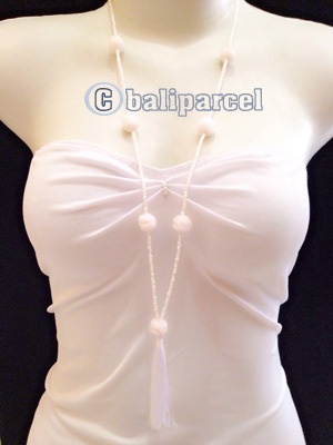 Necklaces Tassel Bead With Pompom