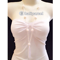 Necklaces Tassel Bead With Pompom