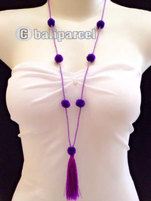Necklaces Tassel Bead With Pompom