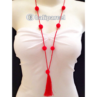Necklaces Tassel Bead With Pompom