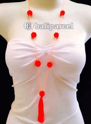 Necklaces Tassel Bead With Pompom