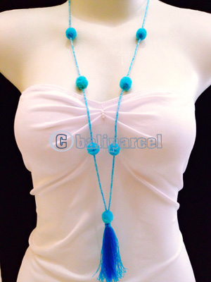 Necklaces Tassel Bead With Pompom