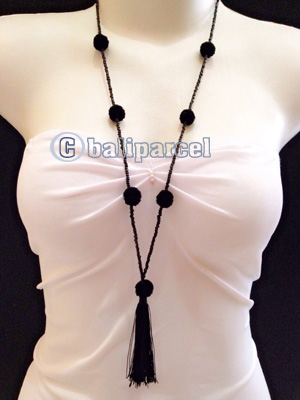 Necklaces Tassel Bead With Pompom