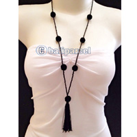 Necklaces Tassel Bead With Pompom
