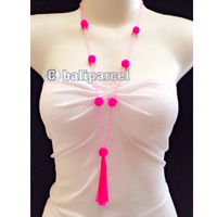 Necklaces Tassel Bead With Pompom